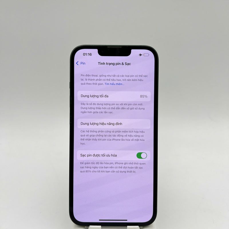 iPhone 13 256GB Xanh Lá 98% pin 85% Quốc tế Apple (ám viền, màn xước) - HH5946