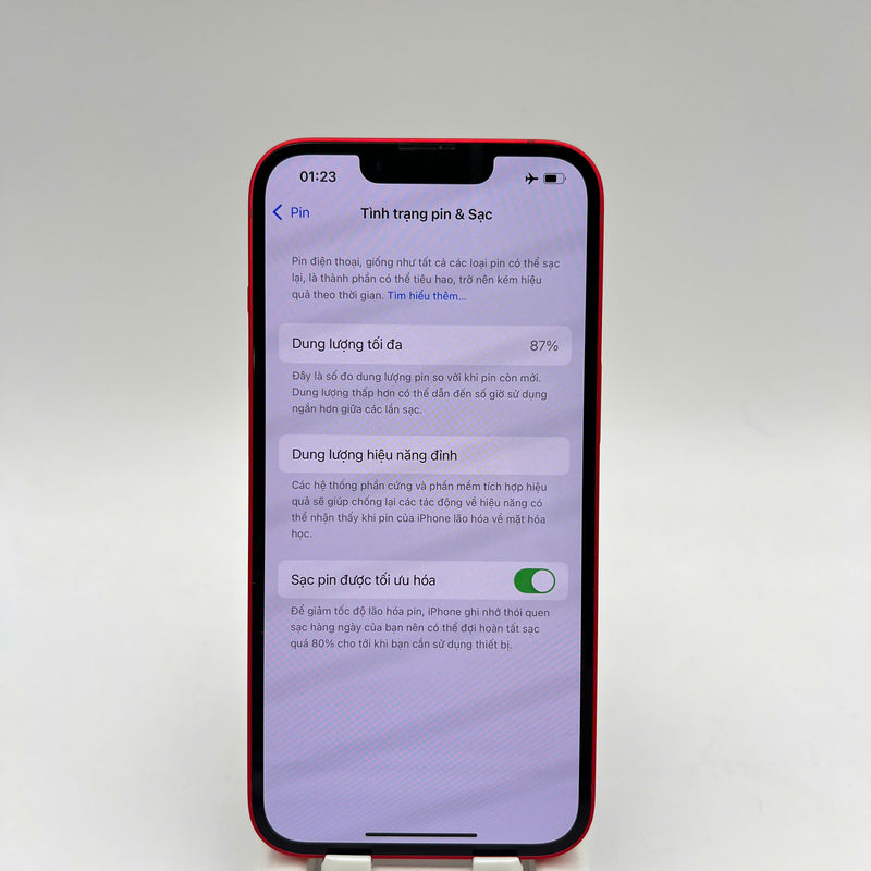 iPhone 14 128GB Đỏ 98% pin 87% Quốc Tế Apple  - HH2052