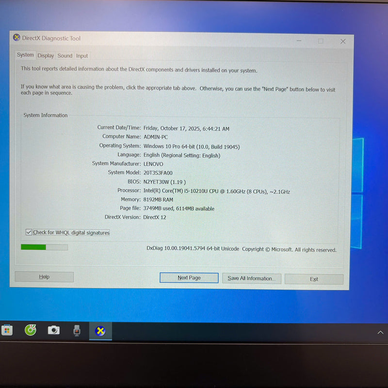 Lenovo X13 13" i5 - 10210U/ RAM 8GB/ SSD 256GB BPTN Likenew