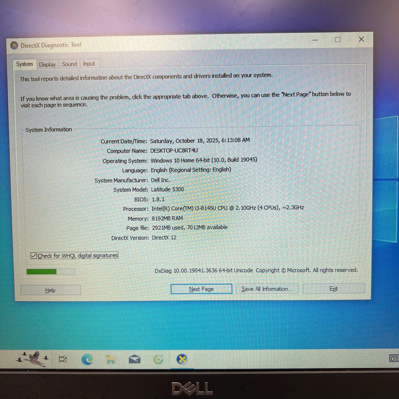 Dell Latitude 5300 13.3" i3 - 8145U/ RAM 8GB/ SSD 128GB BPTN Likenew