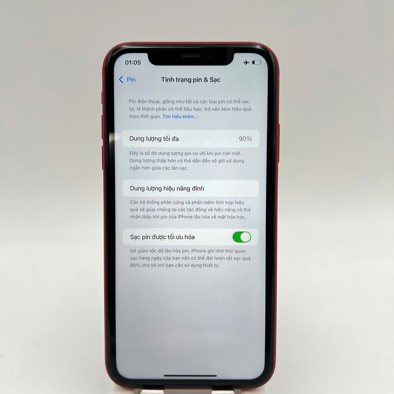 iPhone 11 128GB Đỏ 98% pin 90% Quốc Tế Apple (xước viền) - HH7674