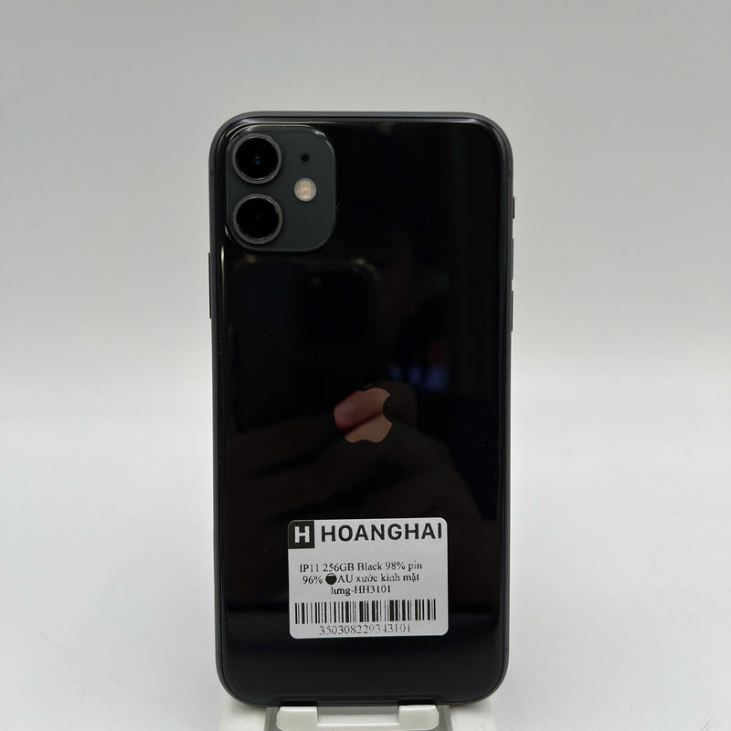 iPhone 11 256GB Đen 98% pin 96% Máy đã trả hết tiền mạng dùng như Quốc tế Apple (xước kính mặt lưng) - HH3101