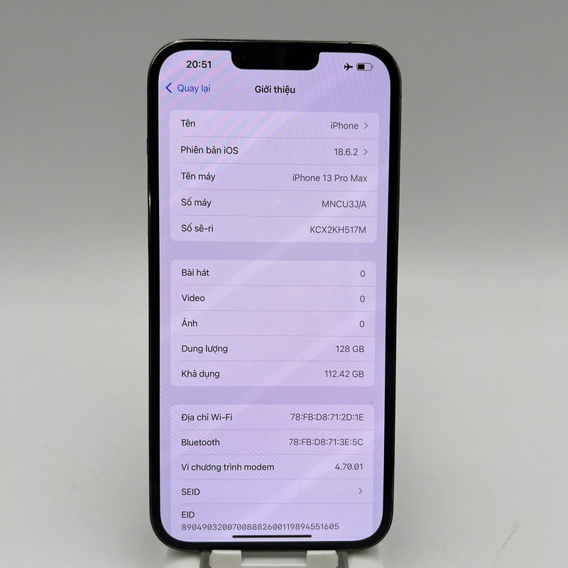 iPhone 13 Pro Max 128GB Xanh Lá 98% pin 89% Máy đã trả hết tiền mạng dùng như Quốc tế Apple  (khung camera xước) - HH8135