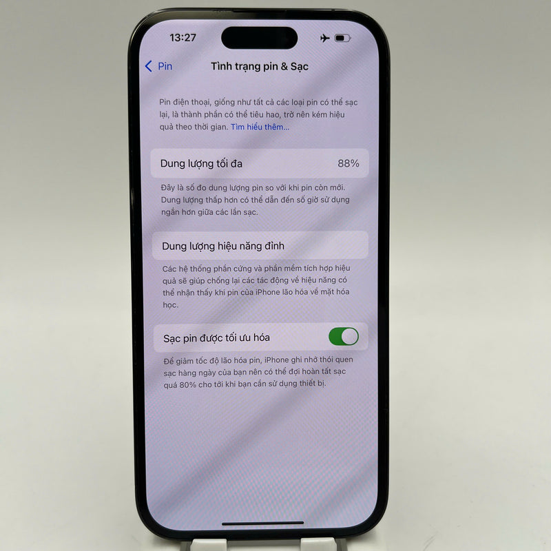 iPhone 14 Pro 128GB Đen 98% pin 88% Quốc tế từ SB (Không dùng sim SB - màn xước) - HH6907