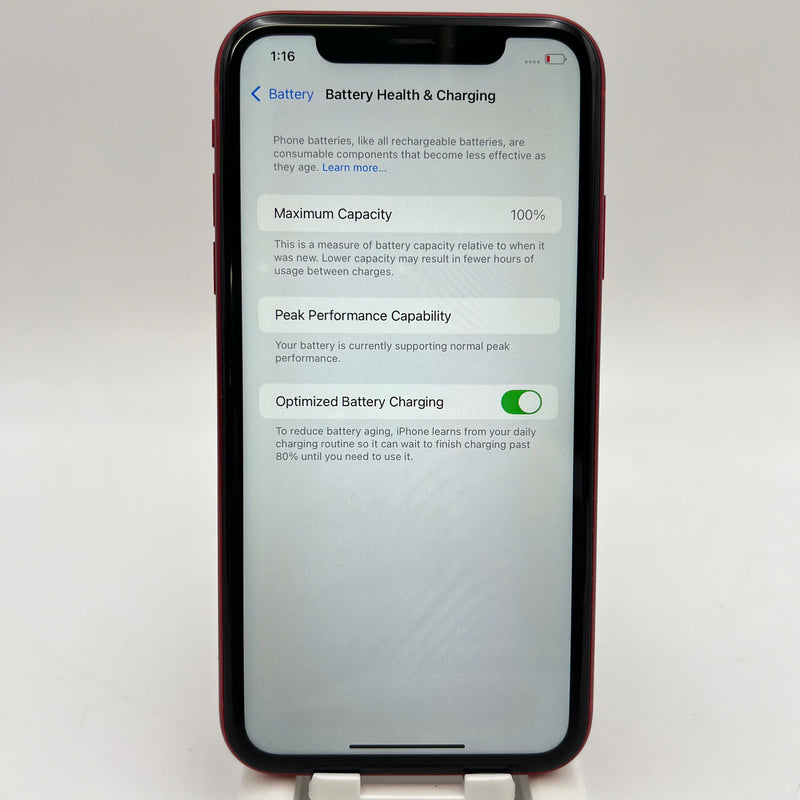 iPhone XR 64GB Đỏ 98% pin 100% Máy đã trả hết tiền mạng dùng như Quốc tế Apple (Đã thay pin - xước viền cam) - HH5922