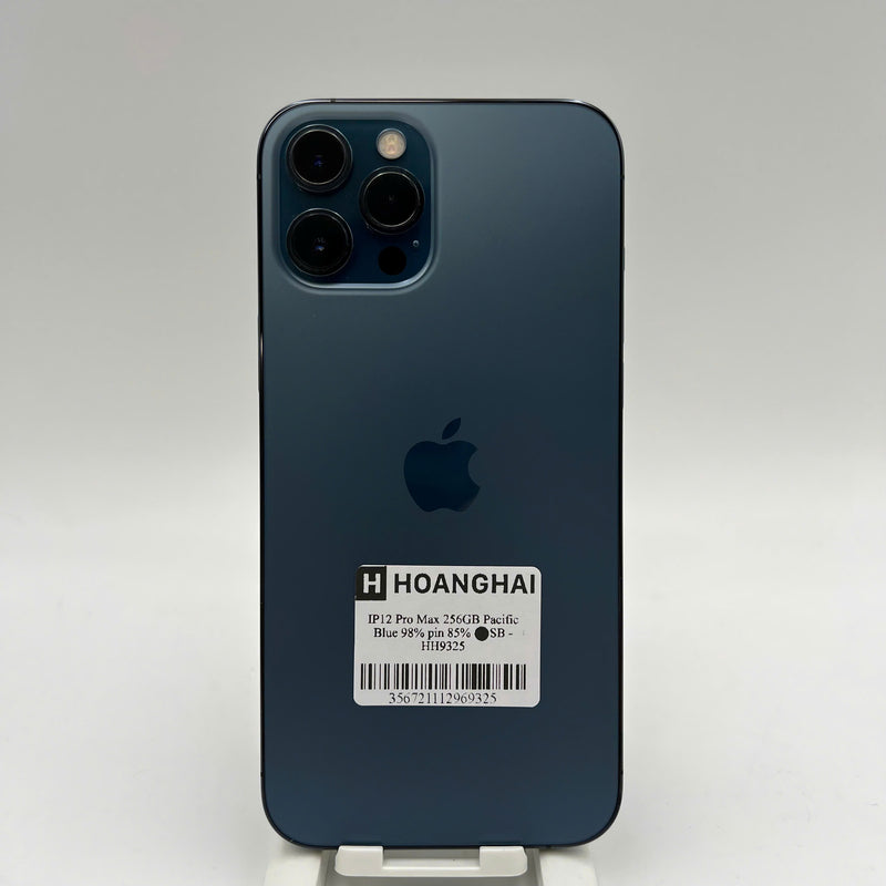 iPhone 12 Pro Max 256GB Xanh Dương 98% pin 85% Máy đã trả hết tiền mạng dùng như Quốc tế Apple - HH9325