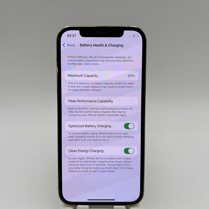 iPhone 12 Pro 128GB Vàng 98% pin 89% Máy đã trả hết tiền mạng dùng như Quốc tế Apple (màn xước) - HH7003