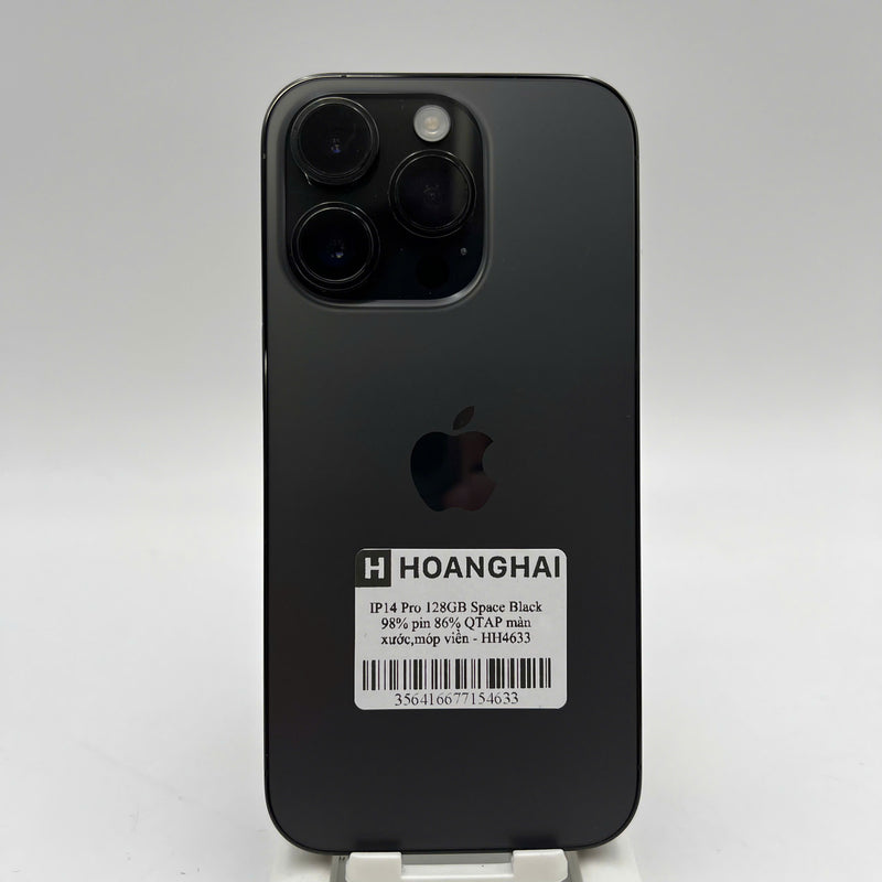 iPhone 14 Pro 128GB Đen 98% pin 86% Quốc tế Apple (màn xước, móp viền) - HH4633