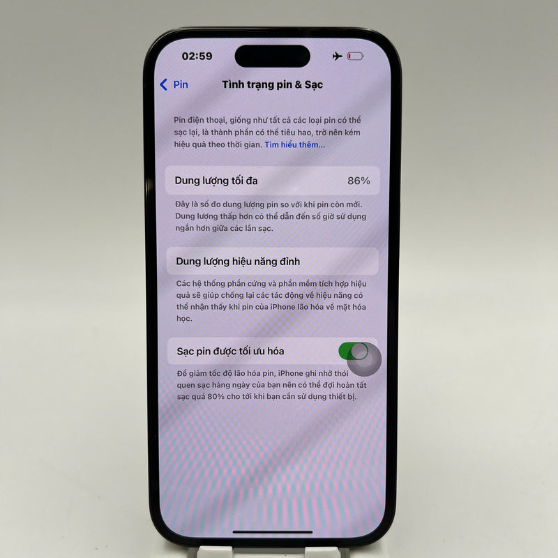 iPhone 14 Pro 128GB Đen 98% pin 86% Quốc tế Apple (màn xước, móp viền) - HH4633