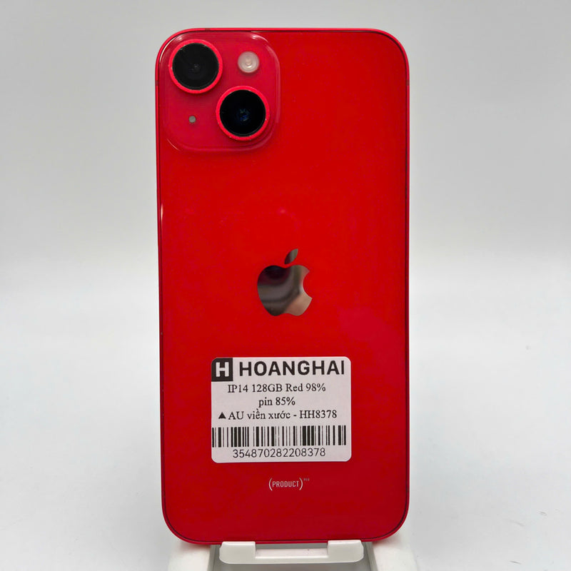 iPhone 14 128GB Đỏ 98% pin 85% Quốc tế từ AU (Không dùng sim AU - viền xước) - HH8378