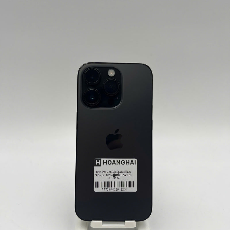 iPhone 14 Pro 256GB Đen 98% pin 85% Máy đã trả hết tiền mạng dùng như Quốc tế Apple (đốm 3x) - HH1254