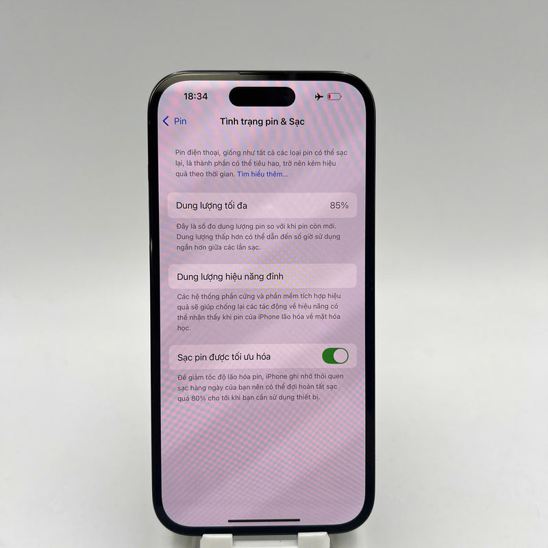 iPhone 14 Pro 256GB Đen 98% pin 85% Máy đã trả hết tiền mạng dùng như Quốc tế Apple (đốm 3x) - HH1254