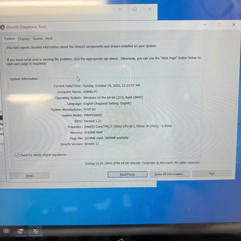 Fujitsu Lifebook P727/R 12.5" i7 - 7500U/ RAM 8GB/ SSD 256GB BPTN Likenew (màn hình cảm ứng)
