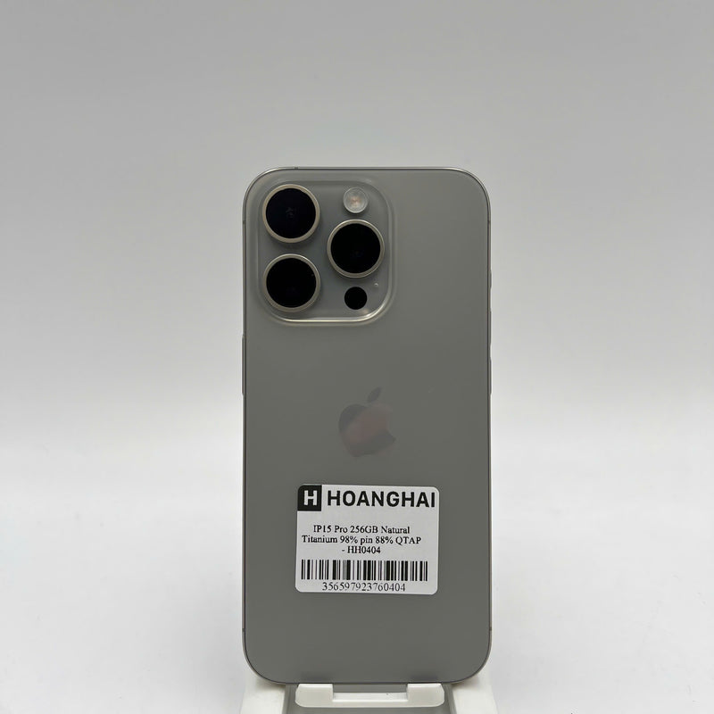 iPhone 15 Pro 256GB Tự Nhiên 98% pin 88% Quốc Tế Apple  - HH0404