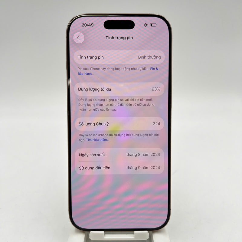 iPhone 16 Pro 512GB Vàng Sa Mạc 98% pin 93% Quốc Tế Apple  - HH5471