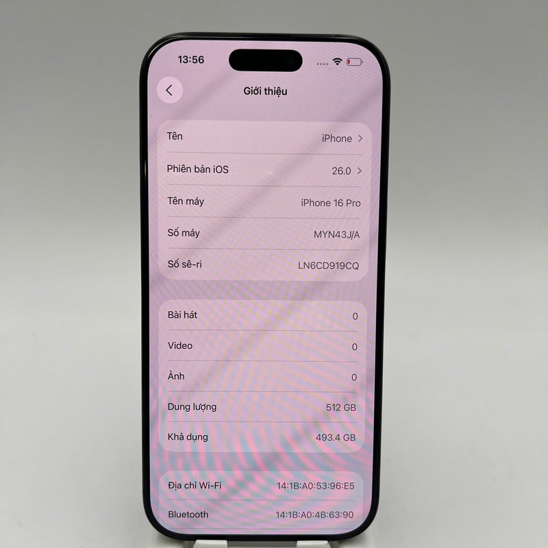 iPhone 16 Pro 512GB Đen 98% pin 94% Quốc Tế Apple  - HH7563