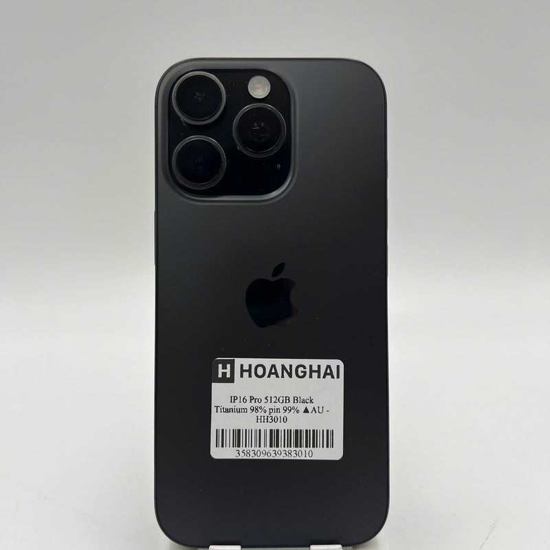 iPhone 16 Pro 512GB Đen 98% pin 99% Quốc tế từ AU (Không dùng sim AU)  - HH3010