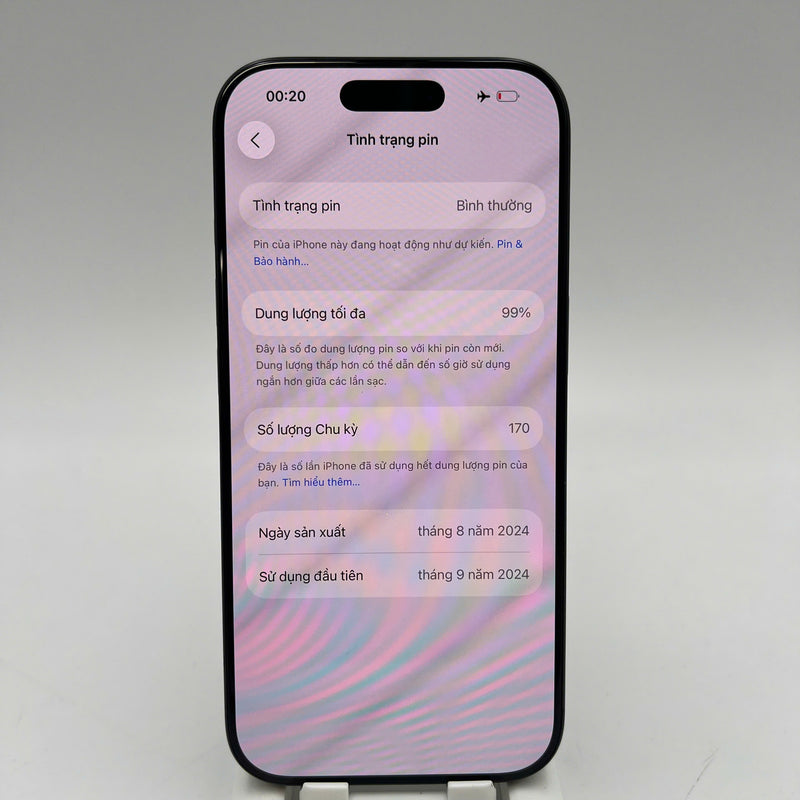iPhone 16 Pro 512GB Đen 98% pin 99% Quốc tế từ AU (Không dùng sim AU)  - HH3010