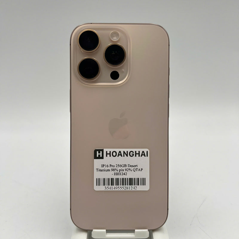 iPhone 16 Pro 256GB Vàng Sa Mạc 98% pin 92% Quốc Tế Apple  - HH1242
