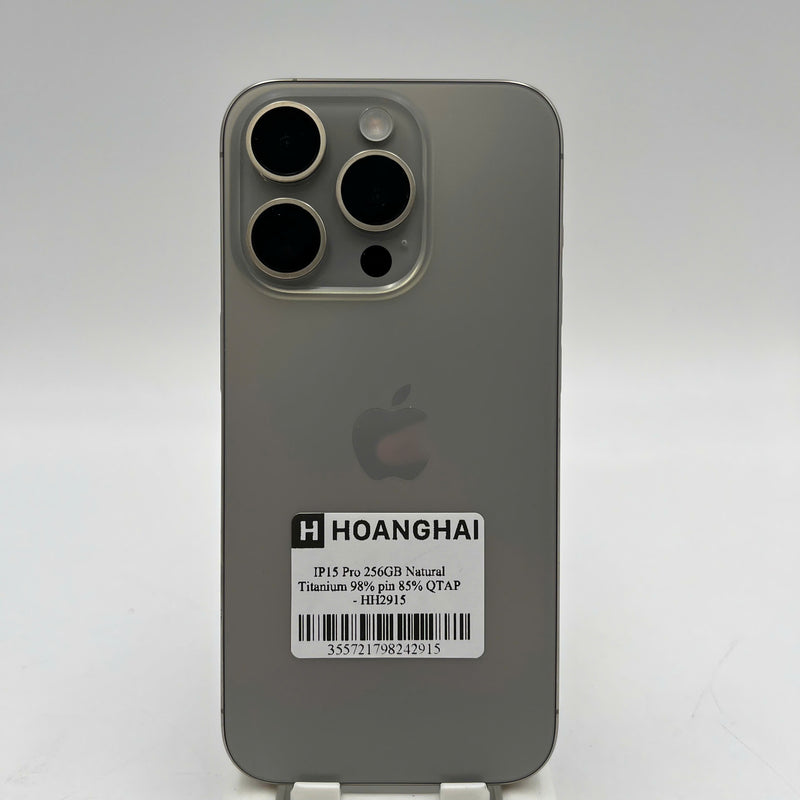 iPhone 15 Pro 256GB Tự Nhiên 98% pin 85% Quốc Tế Apple  - HH2915