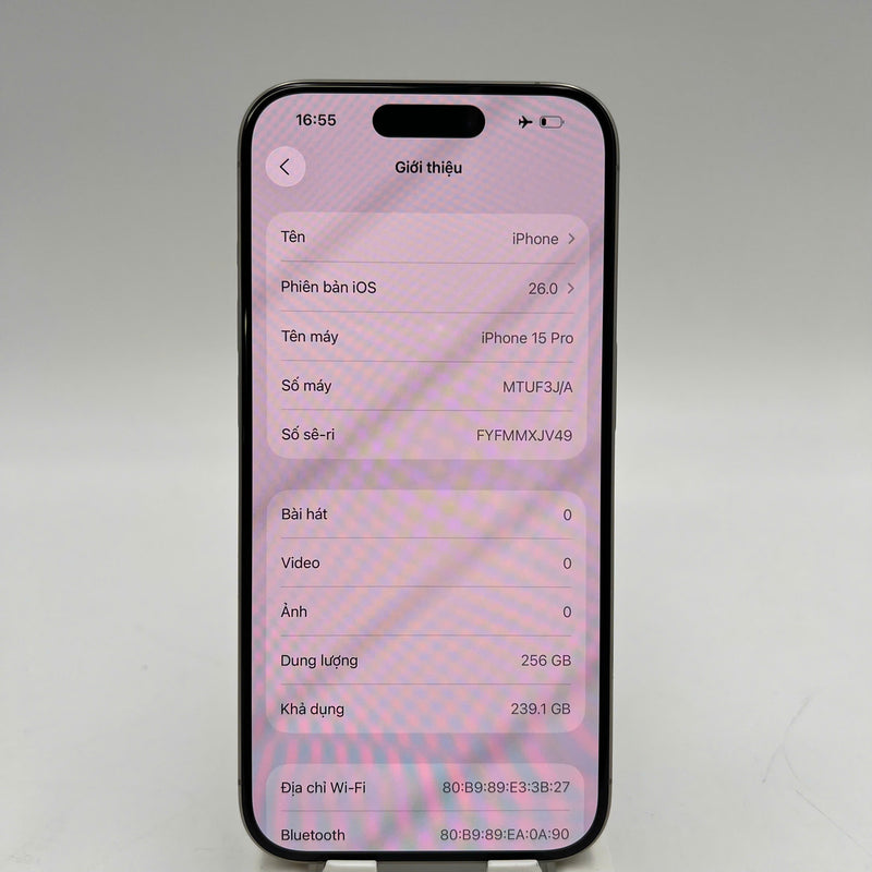 iPhone 15 Pro 256GB Tự Nhiên 98% pin 85% Quốc Tế Apple  - HH2915