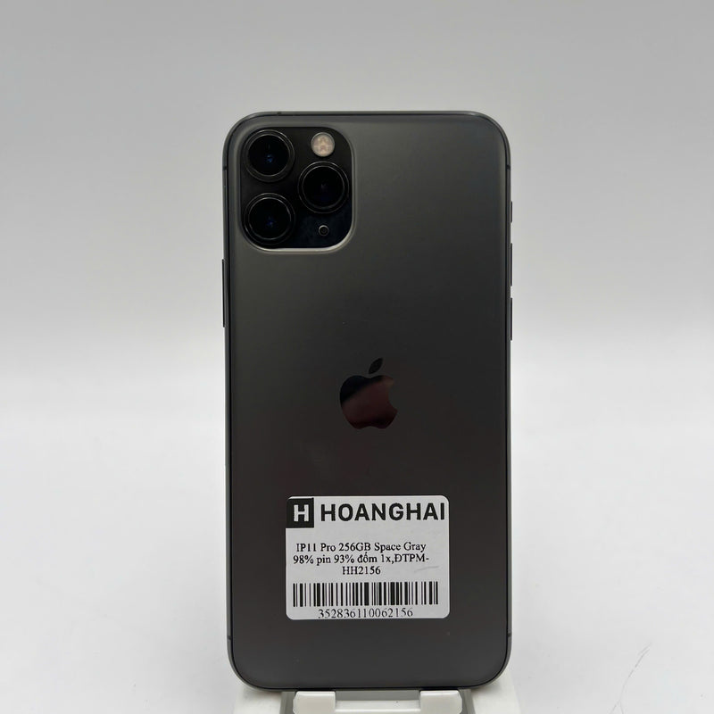 iPhone 11 Pro 256GB Đen 98% pin 93% Quốc Tế Apple (Đã thay pin, đốm 1x) - HH2156