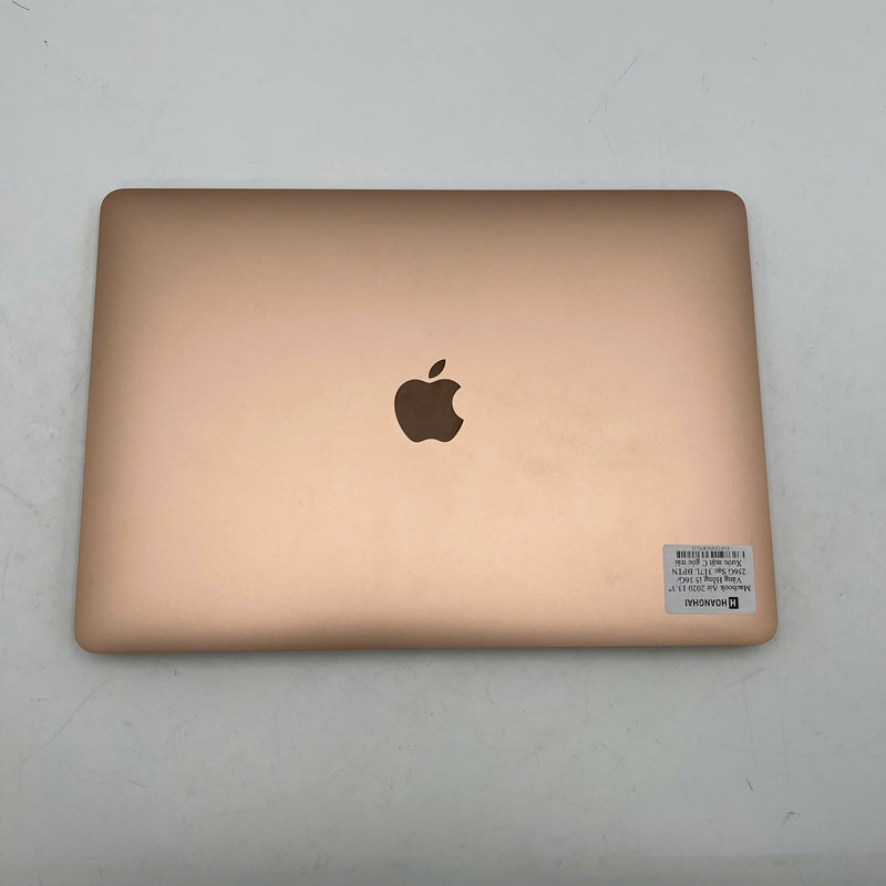 Macbook Air 2020 13.3" Vàng Intel Core i5/ RAM 16GB /SSD 256GB 98% BPTN (sạc 317 lần - xước mặt C góc trái)