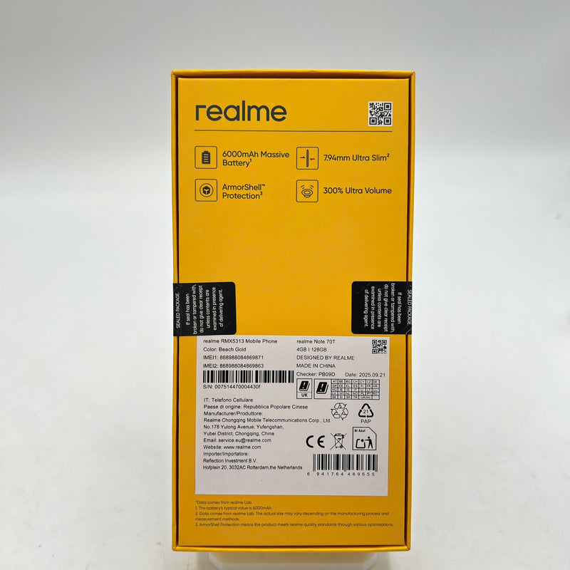 Realme Note 70T Nguyên Hộp
