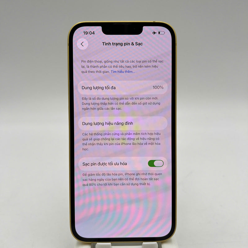 iPhone 14 128GB Vàng 98% pin 100% Quốc tế Apple (Đã thay pin, xước viền, xước viền cam) - HH7549