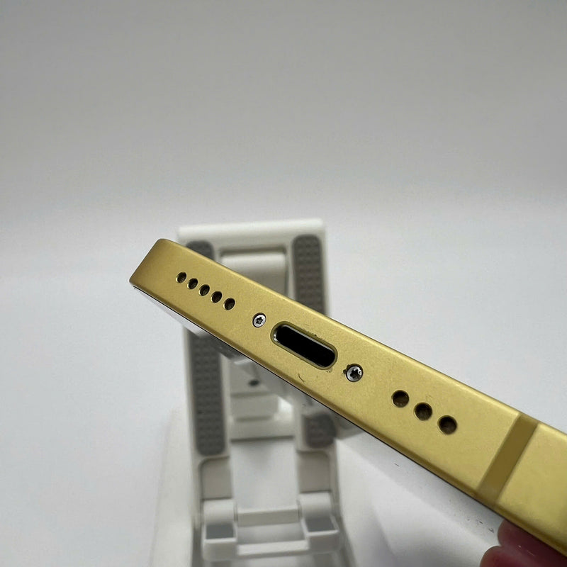 iPhone 14 128GB Vàng 98% pin 100% Quốc tế Apple (Đã thay pin, xước viền, xước viền cam) - HH7549