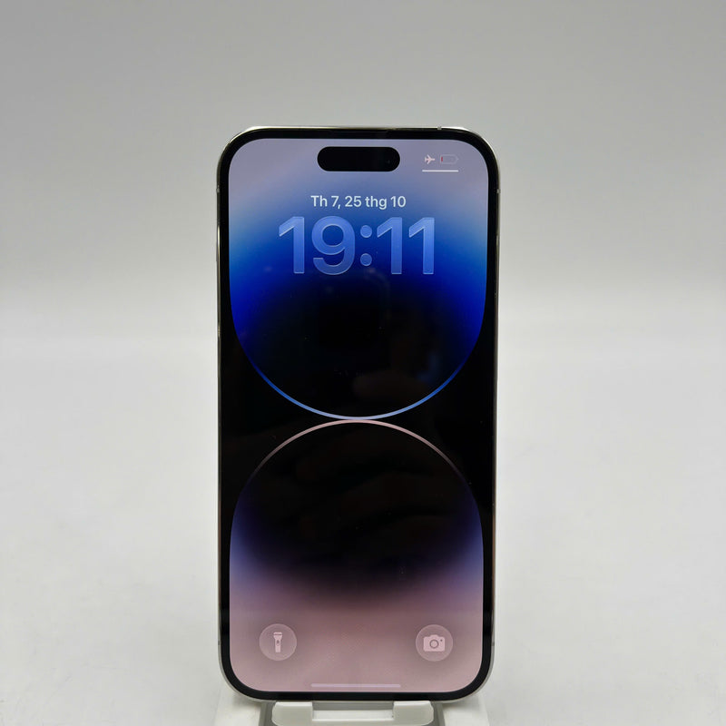 iPhone 14 Pro 128GB Trắng 98% pin 100% Quốc tế từ AU (Không dùng sim AU - Đã thay pin, đốm 3x, màn LKCH) - HH0212