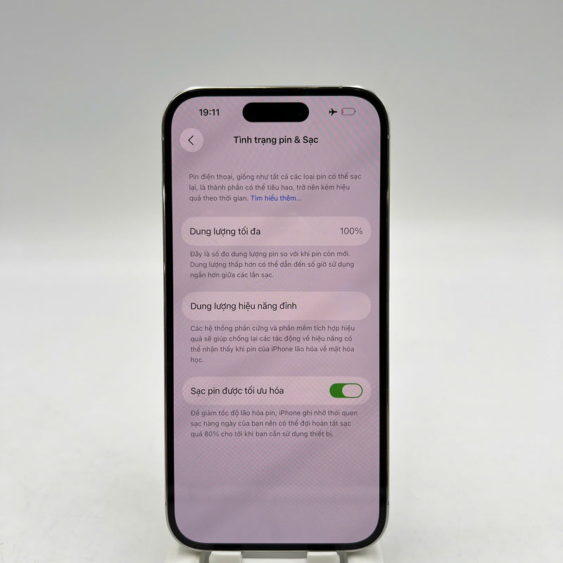 iPhone 14 Pro 128GB Trắng 98% pin 100% Quốc tế từ AU (Không dùng sim AU - Đã thay pin, đốm 3x, màn LKCH) - HH0212
