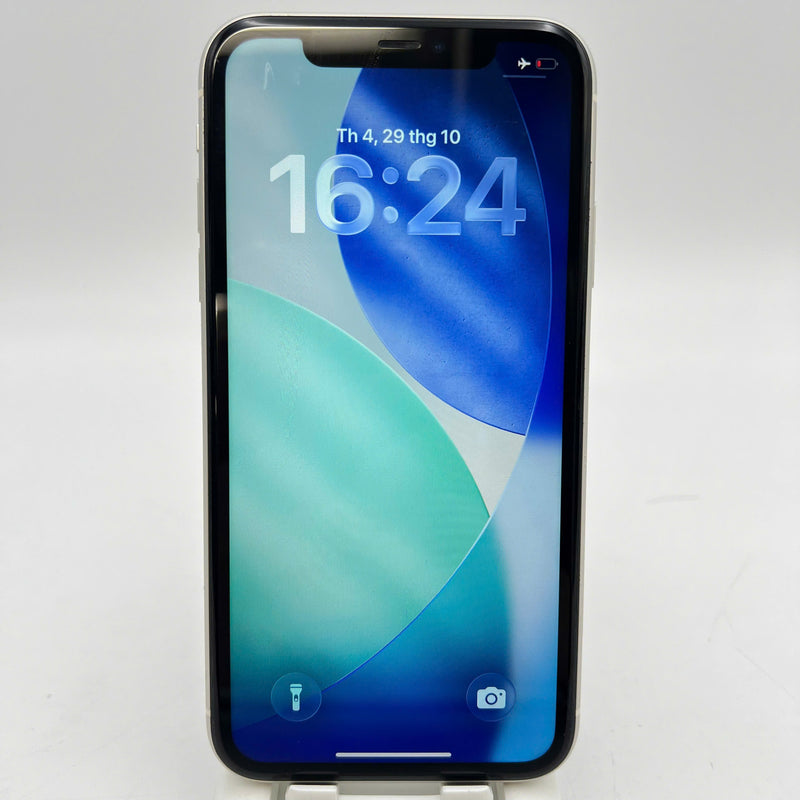 iPhone 11 128GB Trắng 98% pin 100% Máy đã trả hết tiền mạng dùng như Quốc tế Apple (Đã thay pin, đốm 1x) - HH0571