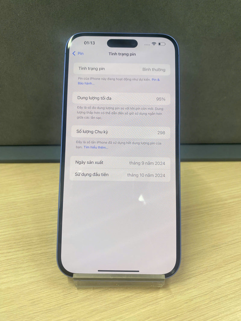 iPhone 16 Plus 256GB Xanh dương 99% pin 95% Quốc Tế Apple - HH4538