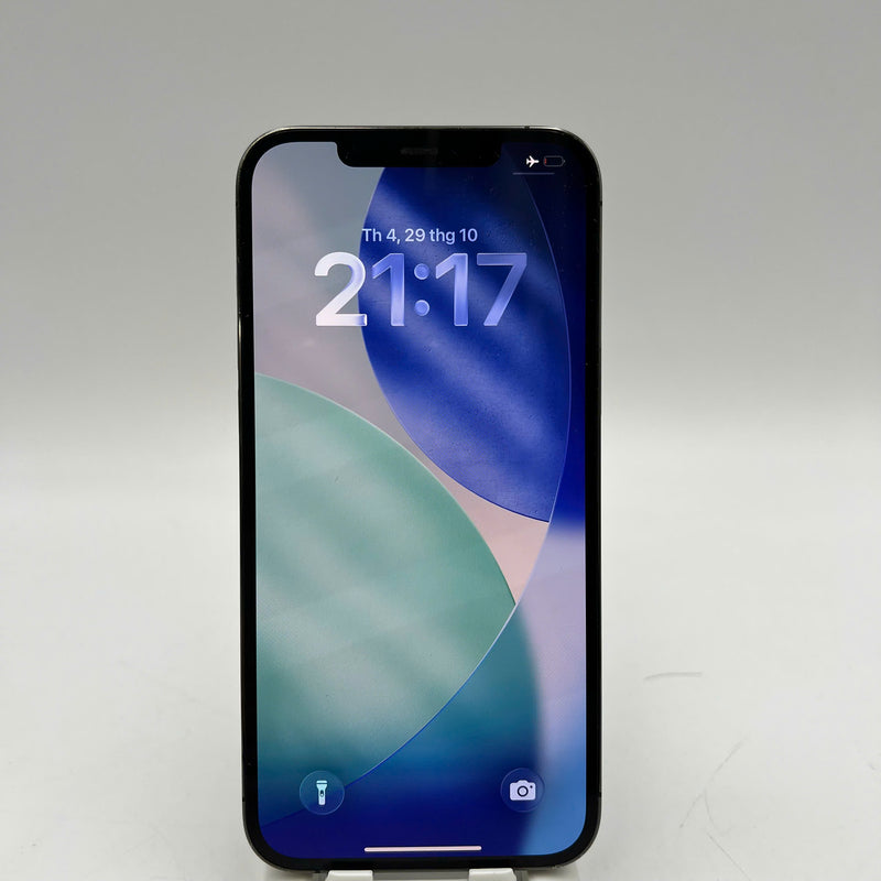 iPhone 12 Pro Max 128GB Đen 98% pin 100% Máy đã trả hết tiền mạng dùng như Quốc tế Apple (Đã thay pin, móp, xước viền, ám mặt lưng) - HH0441