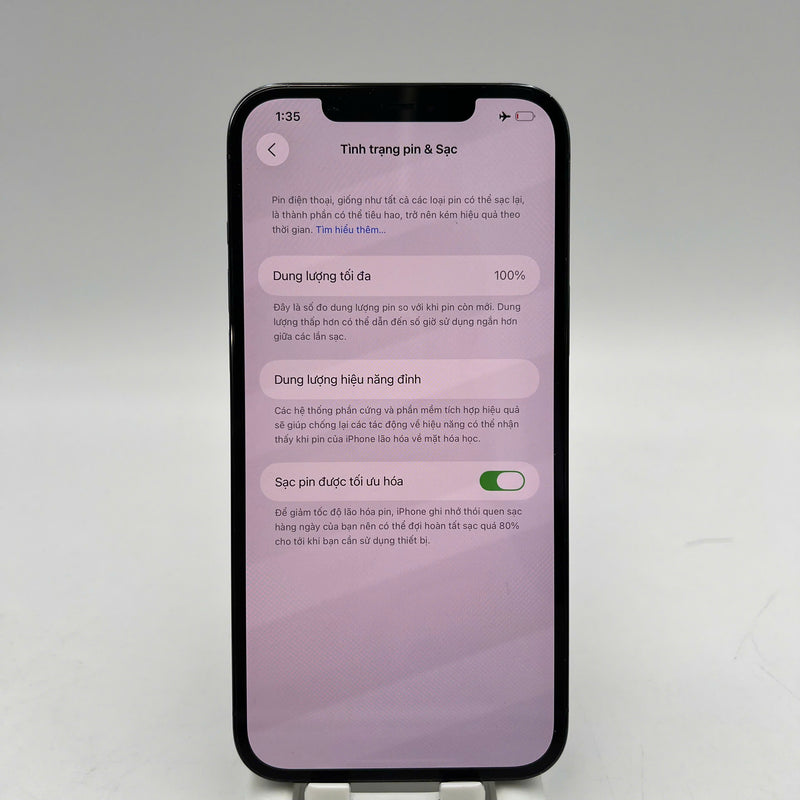 iPhone 12 Pro Max 128GB Xanh Dương 98% pin 100% Máy đã trả hết tiền mạng dùng như Quốc tế Apple (Đã thay pin, màn viền xước, xước viền cam) - HH9827