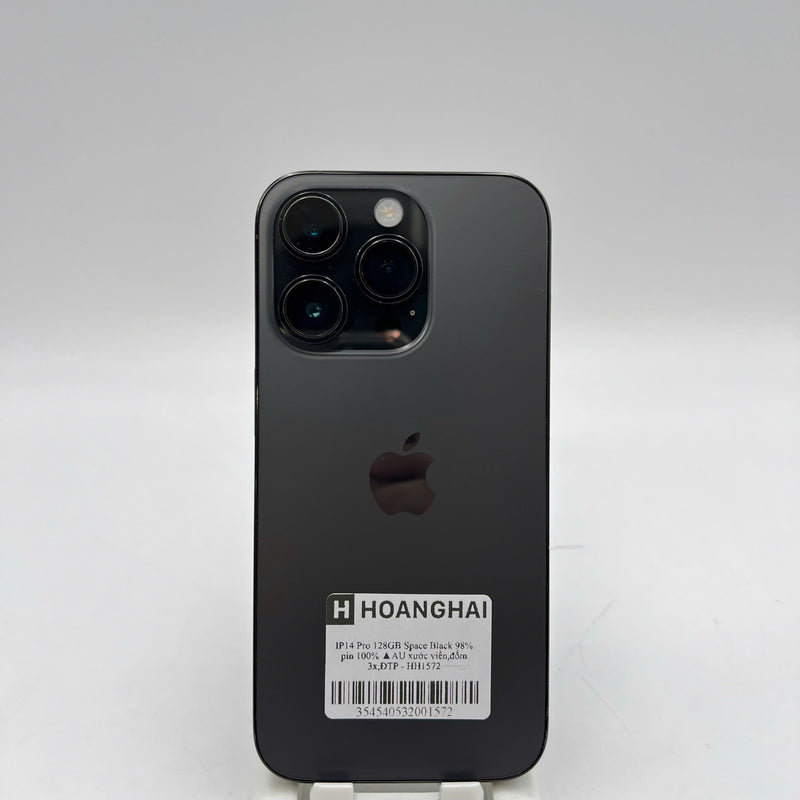 iPhone 14 Pro 128GB Đen 98% pin 100% Quốc tế từ AU (Không dùng sim AU - Đã thay pin, xước viền, đốm 3x) - HH1572