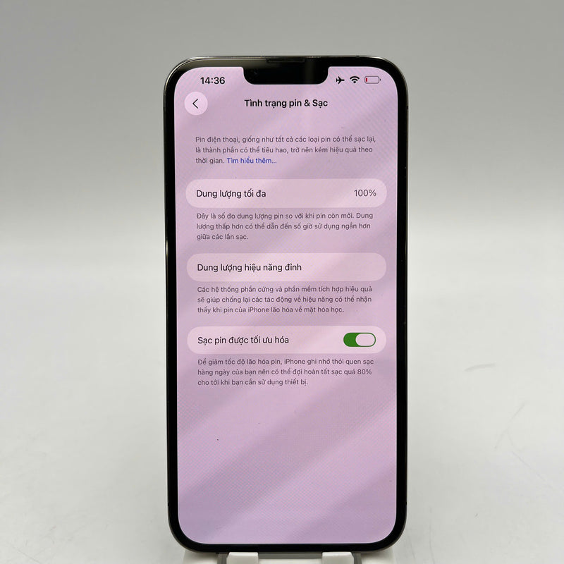 iPhone 13 Pro Max 256GB Đen 98% pin 100% Quốc tế từ AU (Không dùng sim AU - Đã thay pin, đốm 3x, xước viền cam) - HH2155