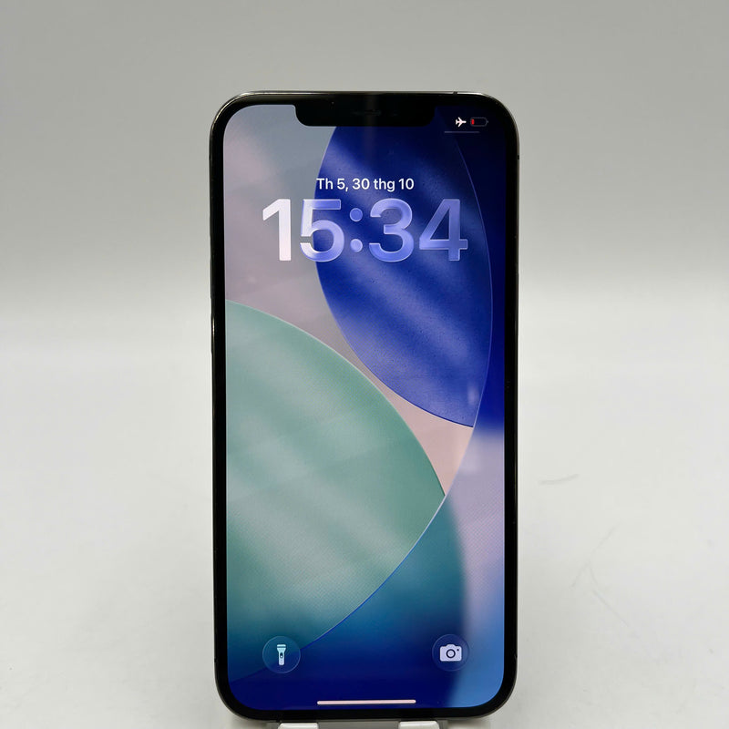 iPhone 12 Pro Max 128GB Đen 98% pin 100% Máy đã trả hết tiền mạng dùng như Quốc tế Apple (Đã thay pin, xước viền) - HH0372