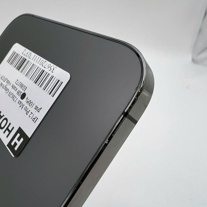 iPhone 12 Pro Max 128GB Đen 98% pin 100% Máy đã trả hết tiền mạng dùng như Quốc tế Apple (Đã thay pin, xước viền) - HH0372