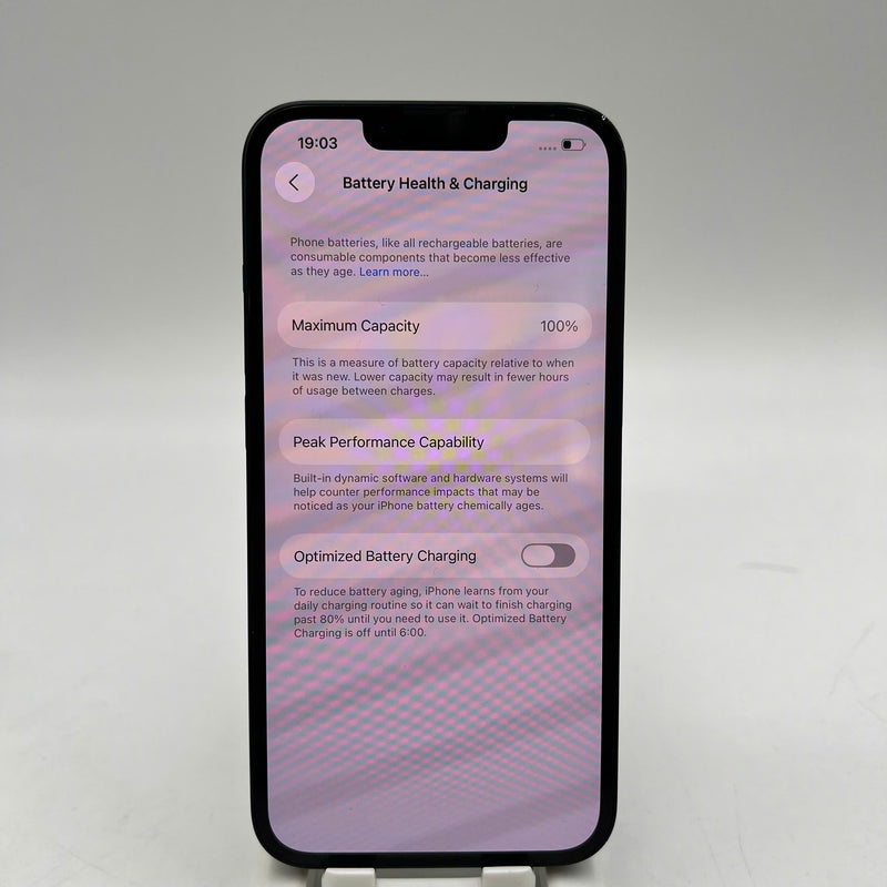 iPhone 13 128GB Đen 98% pin 100% Máy đã trả hết tiền mạng dùng như Quốc tế Apple (Đã thay pin, xước viền) - HH0301