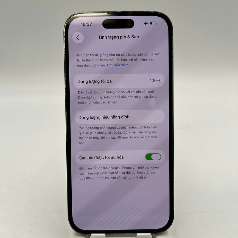 iPhone 14 Pro 256GB Đen 97% pin 100% Quốc tế từ AU (Không dùng sim AU - Đã thay pin, đốm 0.5x/3x, viền xước xấu, viền cam xước) - HH9729