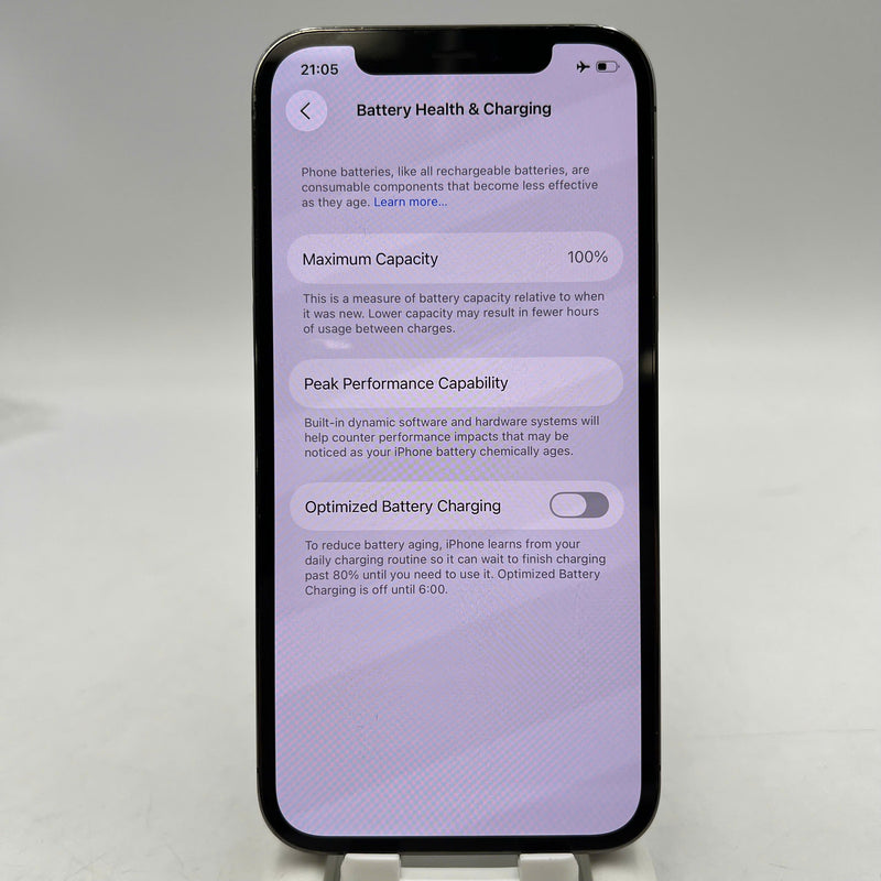 iPhone 12 Pro 256GB Đen 98% pin 100% Máy đã trả hết tiền mạng dùng như Quốc tế Apple (Đã thay pin, đốm 1x, xước viền, màn xước) - HH4607