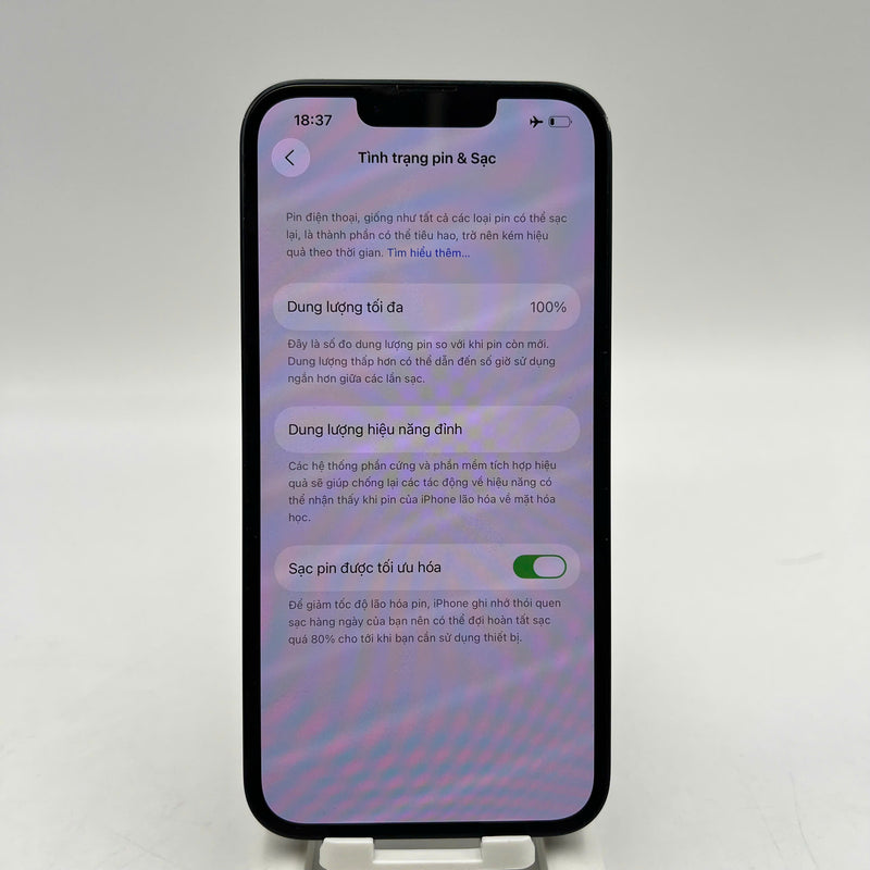 iPhone 14 128GB Đen 98% pin 100% Máy đã trả hết tiền mạng dùng như Quốc tế Apple (Đã thay pin, ám viền, xước viền, xước viền cam) - HH4304
