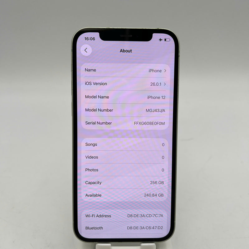 iPhone 12 256GB Xanh Lá 98% pin 100% Máy đã trả hết tiền mạng dùng như Quốc tế Apple (Đã thay pin, đốm 1x) - HH5577