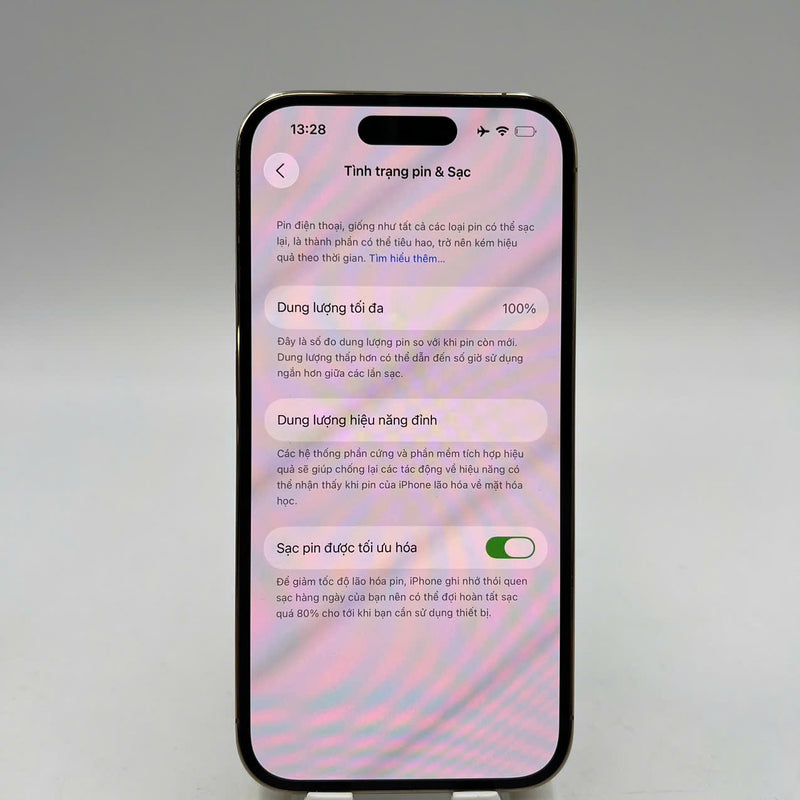 iPhone 14 Pro 128GB Vàng 98% pin 100% Quốc tế Apple (Đã thay pin, màn xước, đốm 0.5x/3x) - HH9344