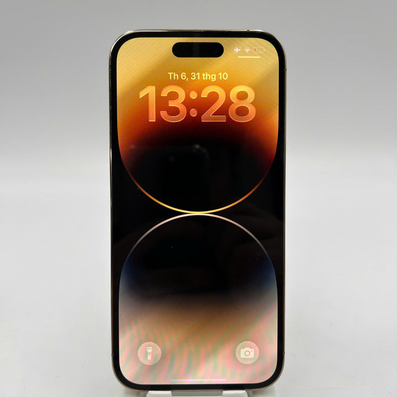 iPhone 14 Pro 128GB Vàng 98% pin 100% Quốc tế Apple (Đã thay pin, màn xước, đốm 0.5x/3x) - HH9344