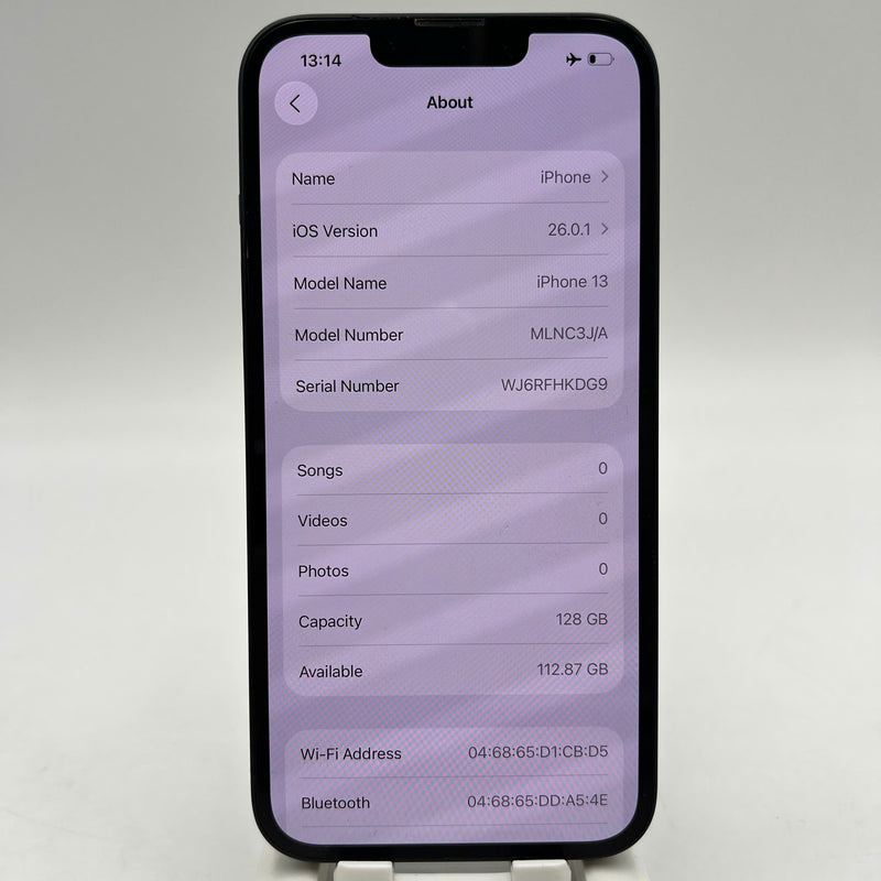 iPhone 13 128GB Đen 98% pin 100% Máy đã trả hết tiền mạng dùng như Quốc tế Apple (Đã thay pin, ám viền, xước viền, xước viền cam) - HH3970