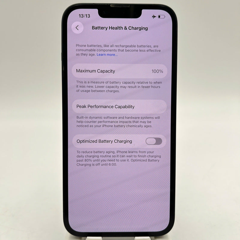 iPhone 13 128GB Đen 98% pin 100% Máy đã trả hết tiền mạng dùng như Quốc tế Apple (Đã thay pin, ám viền, xước viền, xước viền cam) - HH3970