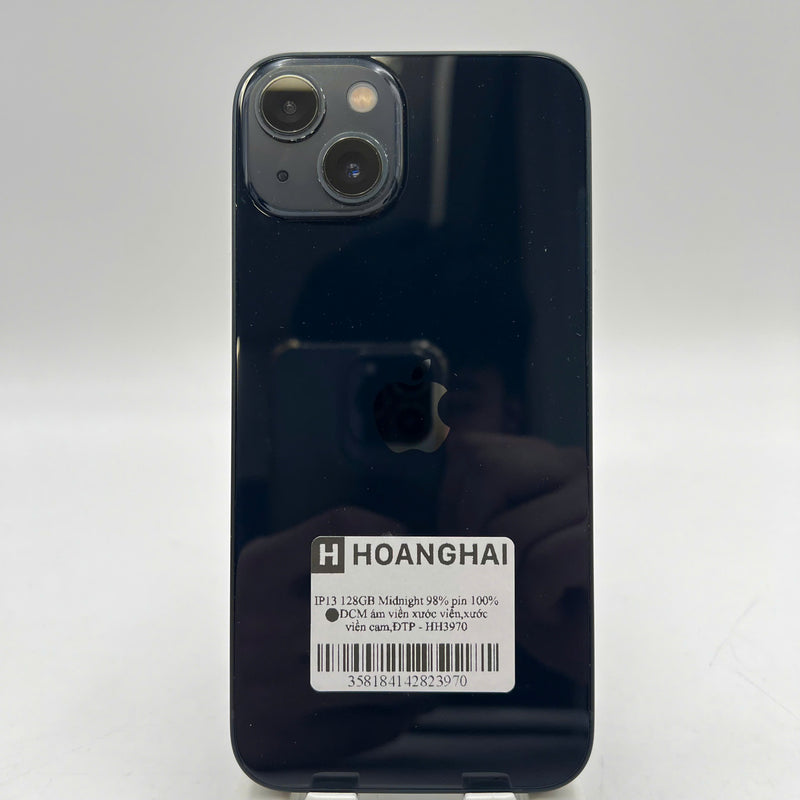 iPhone 13 128GB Đen 98% pin 100% Máy đã trả hết tiền mạng dùng như Quốc tế Apple (Đã thay pin, ám viền, xước viền, xước viền cam) - HH3970